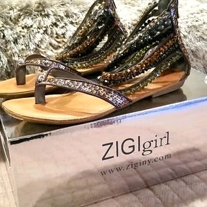 ⭐ZIGI girl beaded sandals
